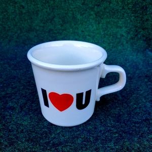 VTG Taylor International Coffee Cup Mug I Love ❤️ You Made In USA  White